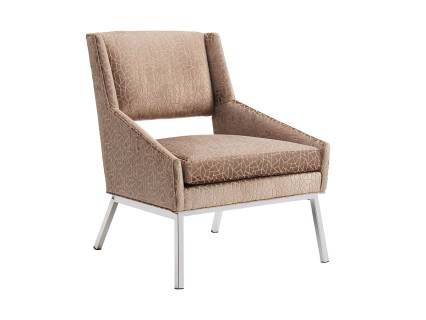 Amani Leather Chair - Polised Chrome